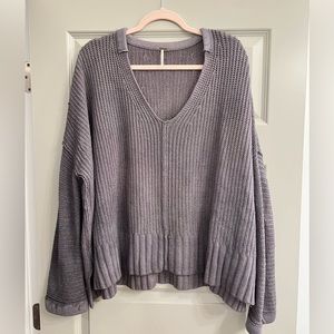 Free People - Purple/Grey oversized sweater